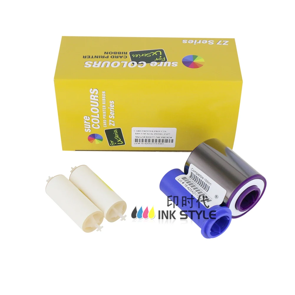 For Zebra ZXP Series 7 Card Printer 800077-748 YMCKOK Dual Side Color Ribbon - 250 Prints