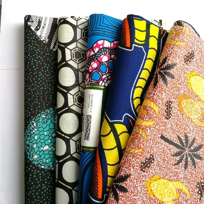 hitarget real wax fabric african wax prints ghana sequin knitted floral