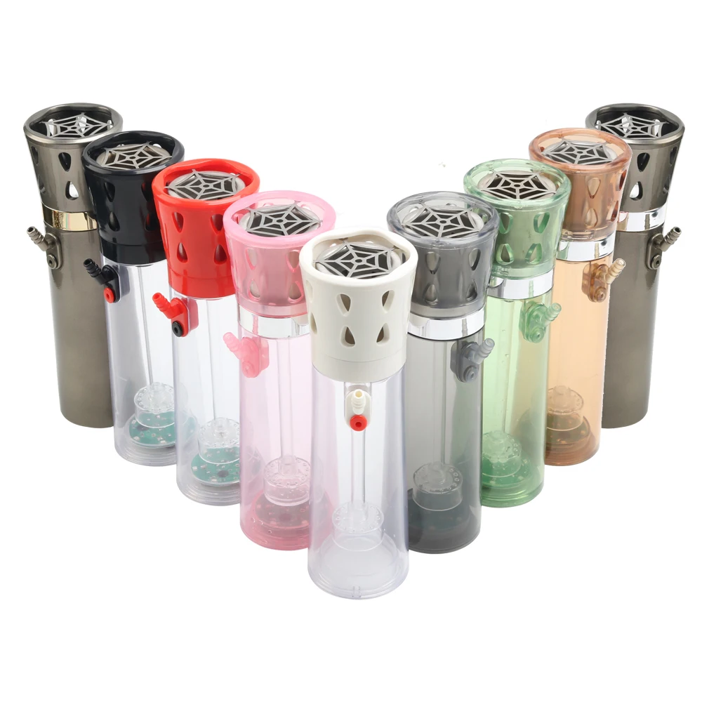 Wholesale LED nargile shisha portable hookah narguil sheesha car hookahs chicha thermal shroud hand shisha with led light
