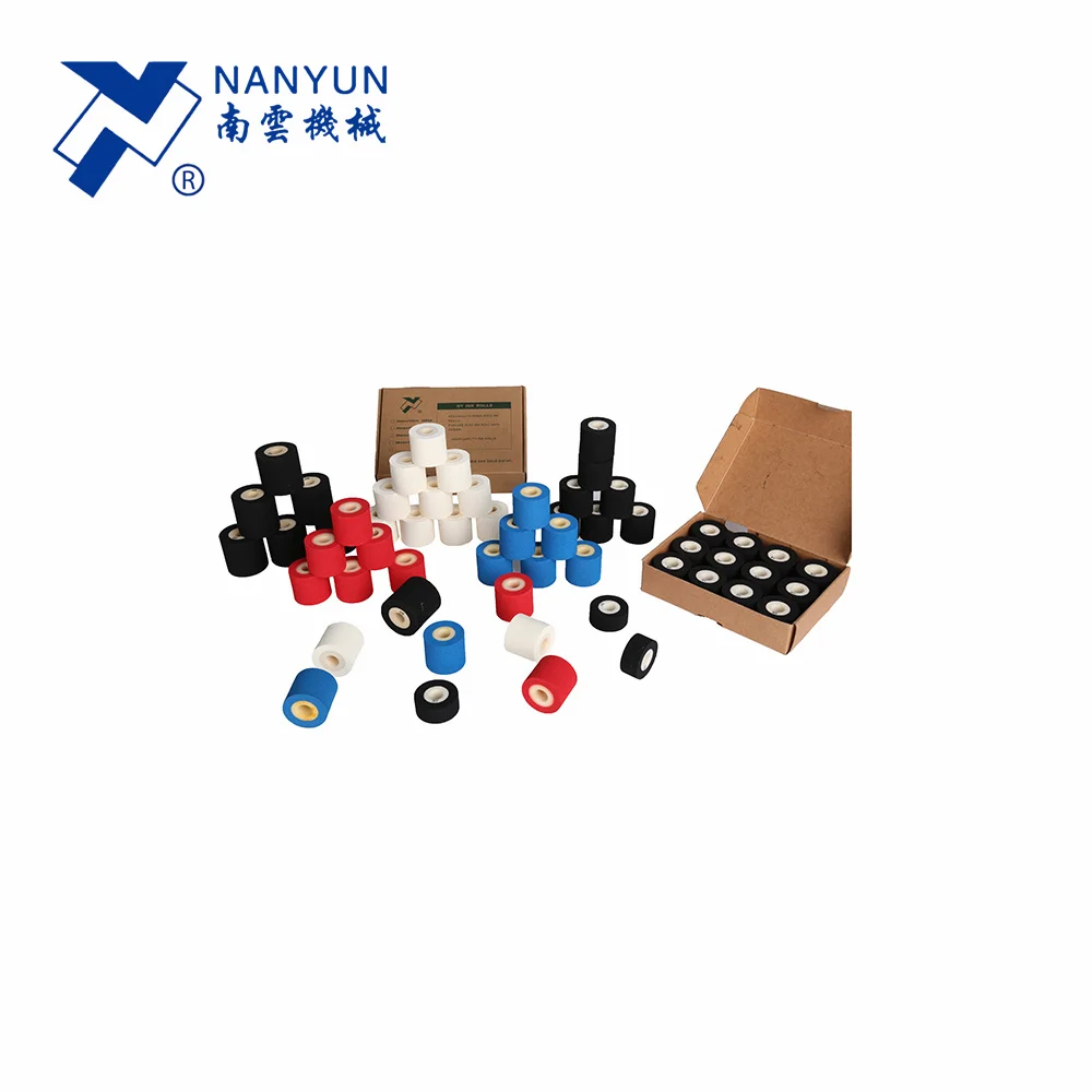 Factory Sale Black High Temperature Solid Roller 36mm*32mm Quick Dry Hot Melt Ink Roll For Expiry Date Coder