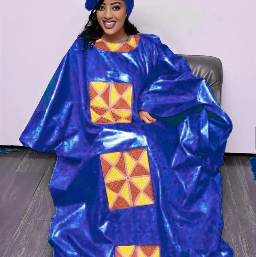 2022 hot sales Free Style African Dress For Woman Embroidery Design Ladys Clothes Plus Size Dresses For Women 4xl 5xl