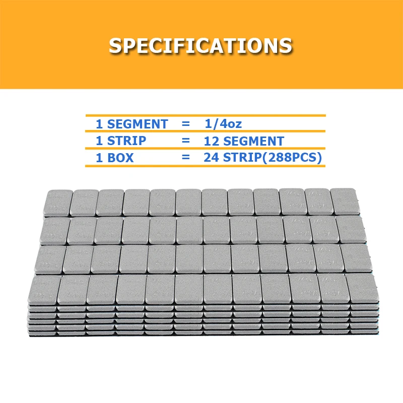 
Adhesive tape Wheel Balancing Weights 1/4OZ In Steel Hot selling High quality wheel accessories made in Siming 