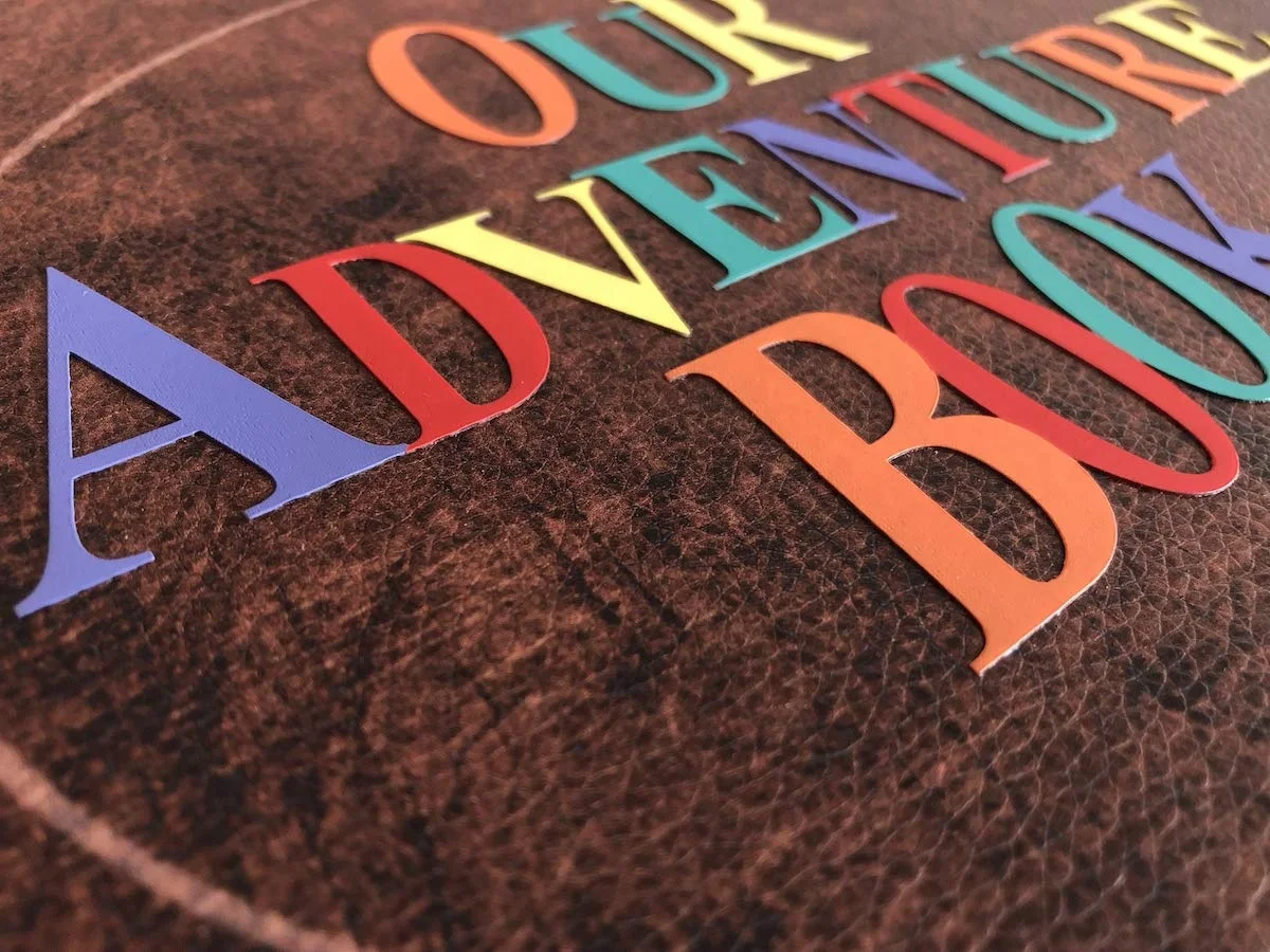 Our Adventure Book Scrapbook, Vintage Photo Album,  PU Leather Cover, 11.6 x 7.5 inches, 60 Pages