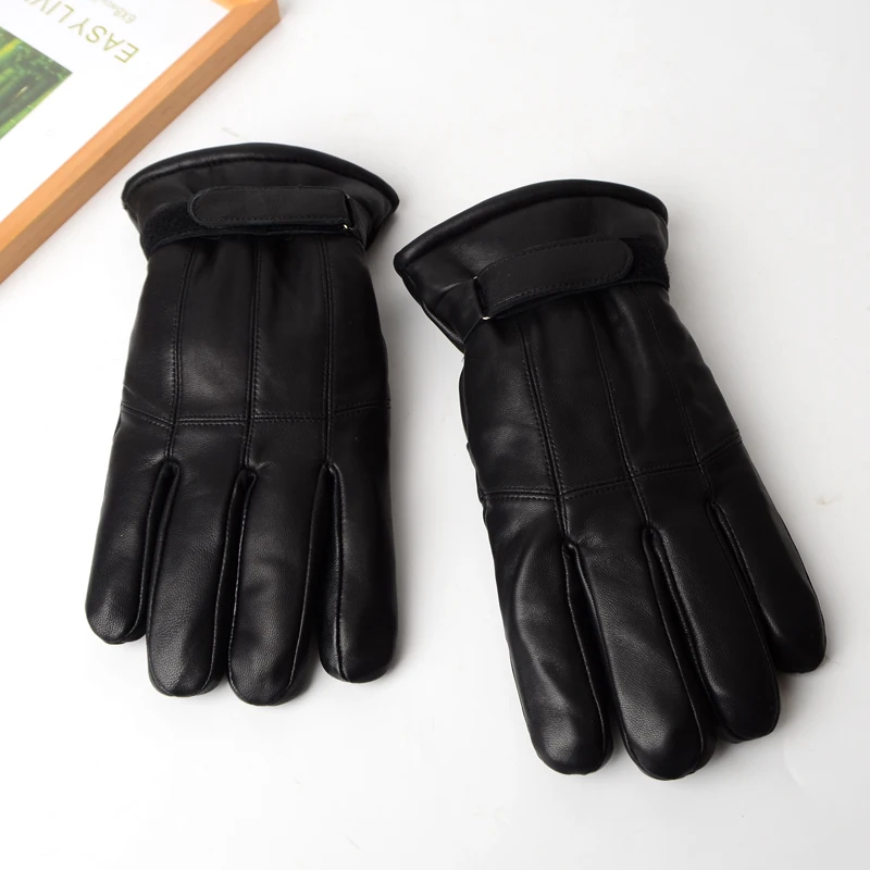 
Fashion sheepskin gloves genuine sheepskin shearling gloves Warm leather for outdoor riding man sheepskin gloves shearling 