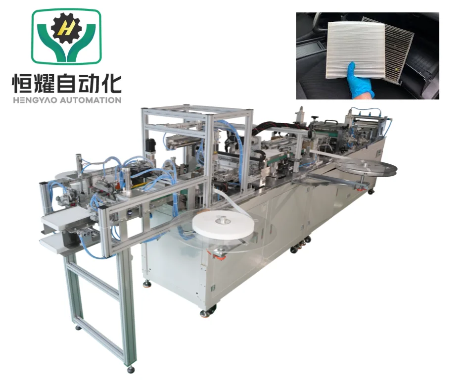 Full Automatic Adjustable Size Premium Car Cabin Air Filter Replacement Production Line