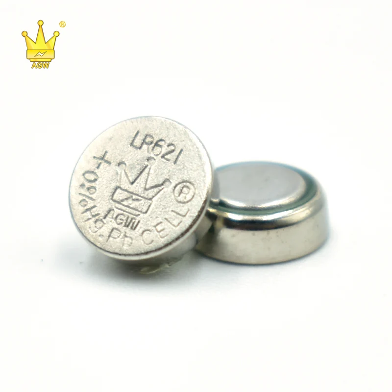 Щелочная Кнопочная батарея CROWN C AG1 LR621 0% Hg.Pb 1 5 V lr621 со светодиодной