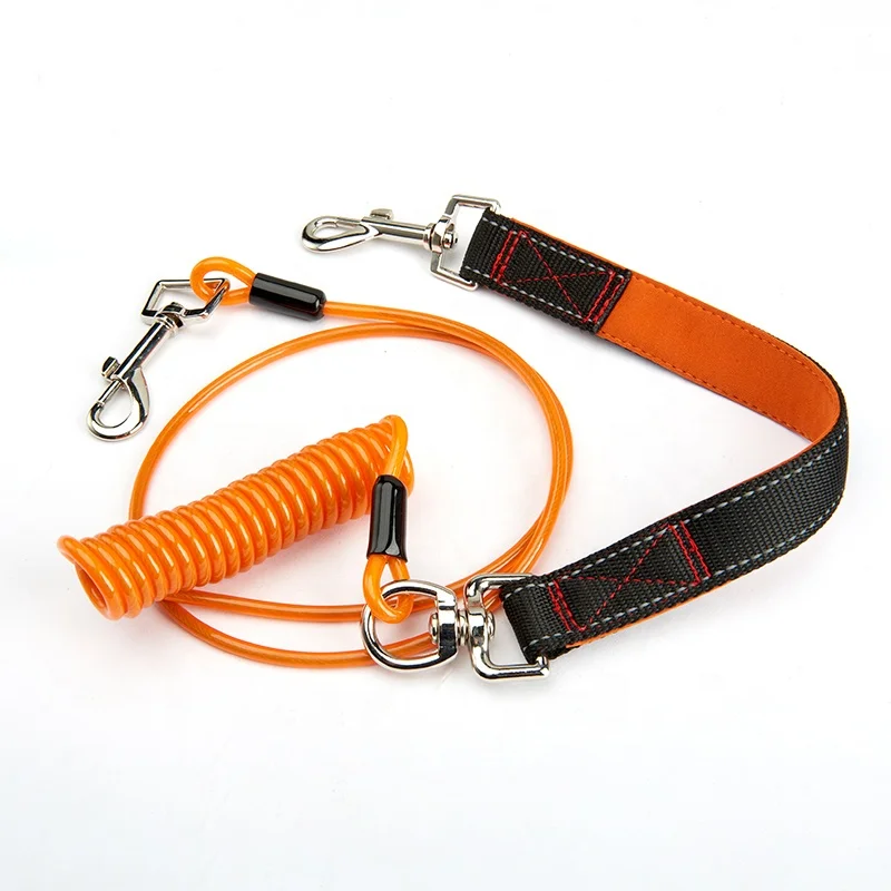 Hot sales  Dog Leash Rope Heavy Duty Chew-Proof Long Steel Wire Pet Safety Cable Rope