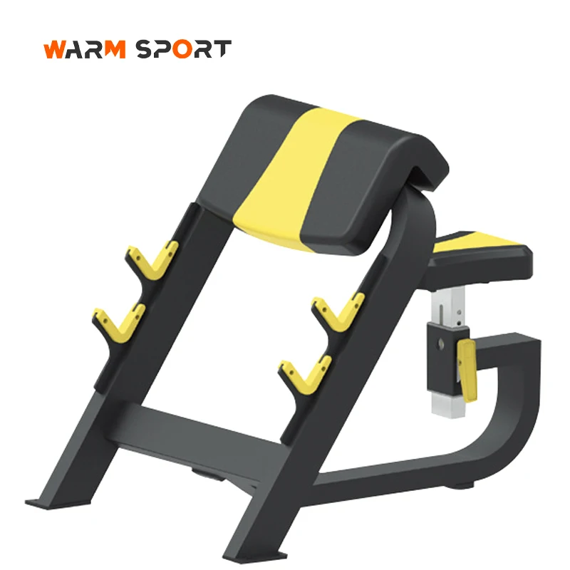 Professional Commercial Strength Gym Equipment Exercise Seated Preacher Curl Weight Bench