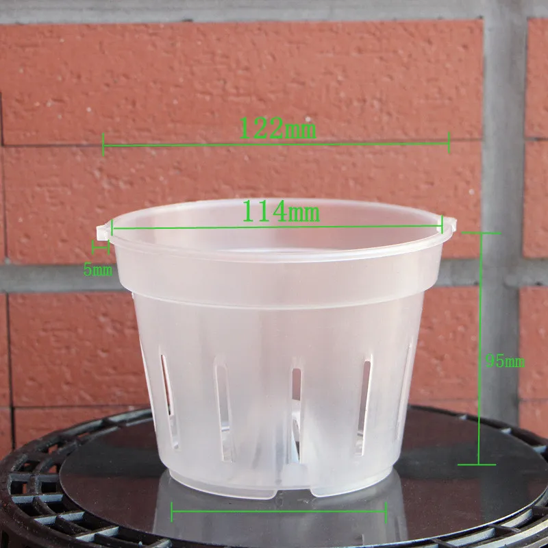 Hot Selling Durable Garden Planter Pot Clear Orchid Pots With Holes Pot Plastic Orchids