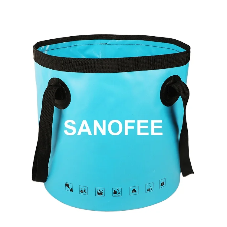 20l Collapsible Bucket Portable Folding Multifunctional Water Bucket For Outdoor Camping Hiking Car Washing