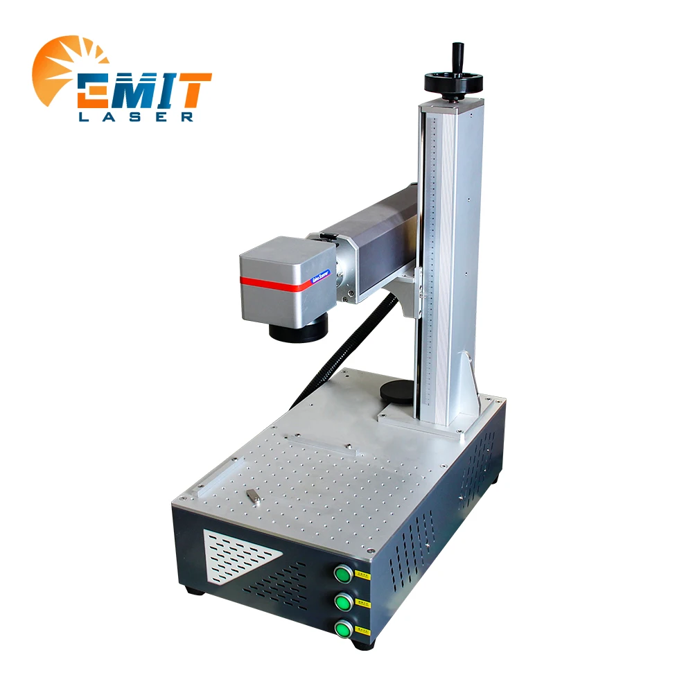 JPT Raycus 30w 50w 100w optical silver metals jewelry gold fiber Laser Marking Cutting Machine