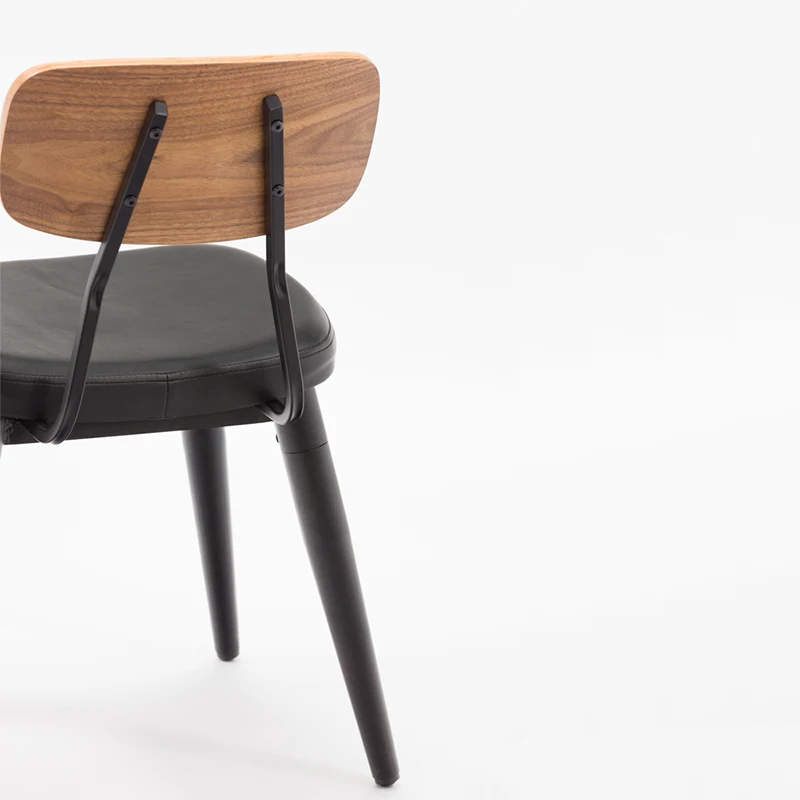 Amazon Wholesale North Euro Style Dining Chair with  PU Cushion with Back Rest GA2001C-45STP