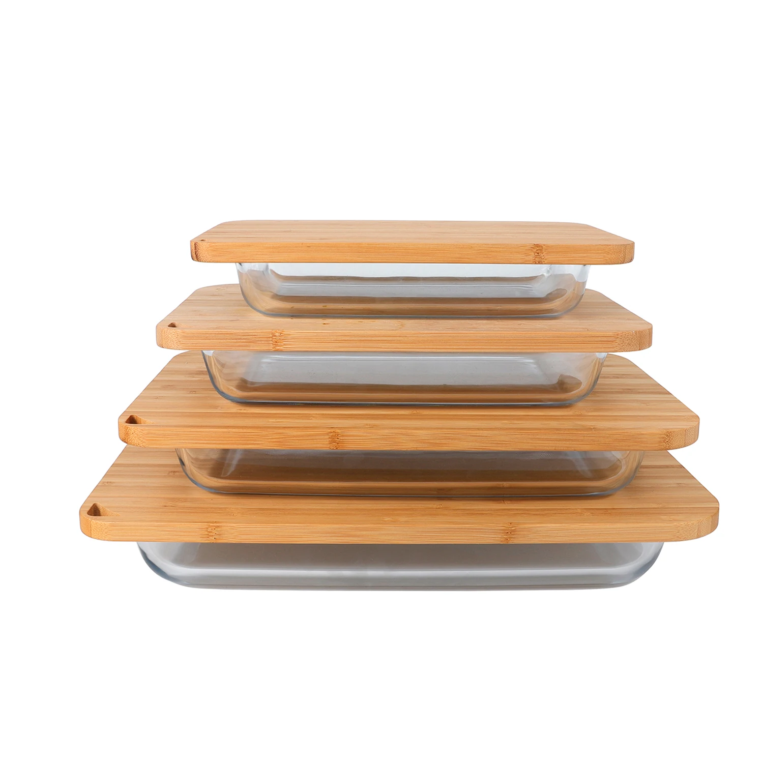 New design baklava tray tempered Glass baking dish with lid safety glass bakeware for kids