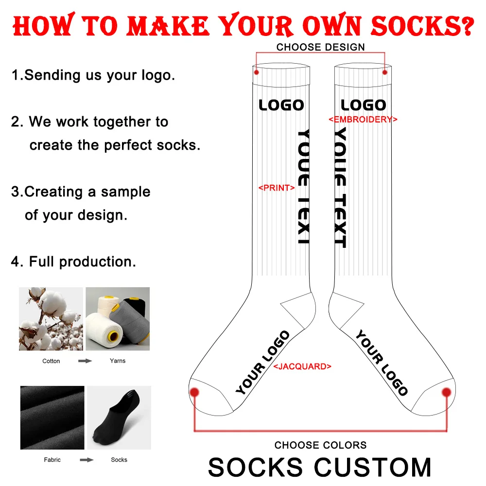 Socks Uron Wholesale White Knee High Socks Custom Compression Sport Thigh High Socks for Running Made in China