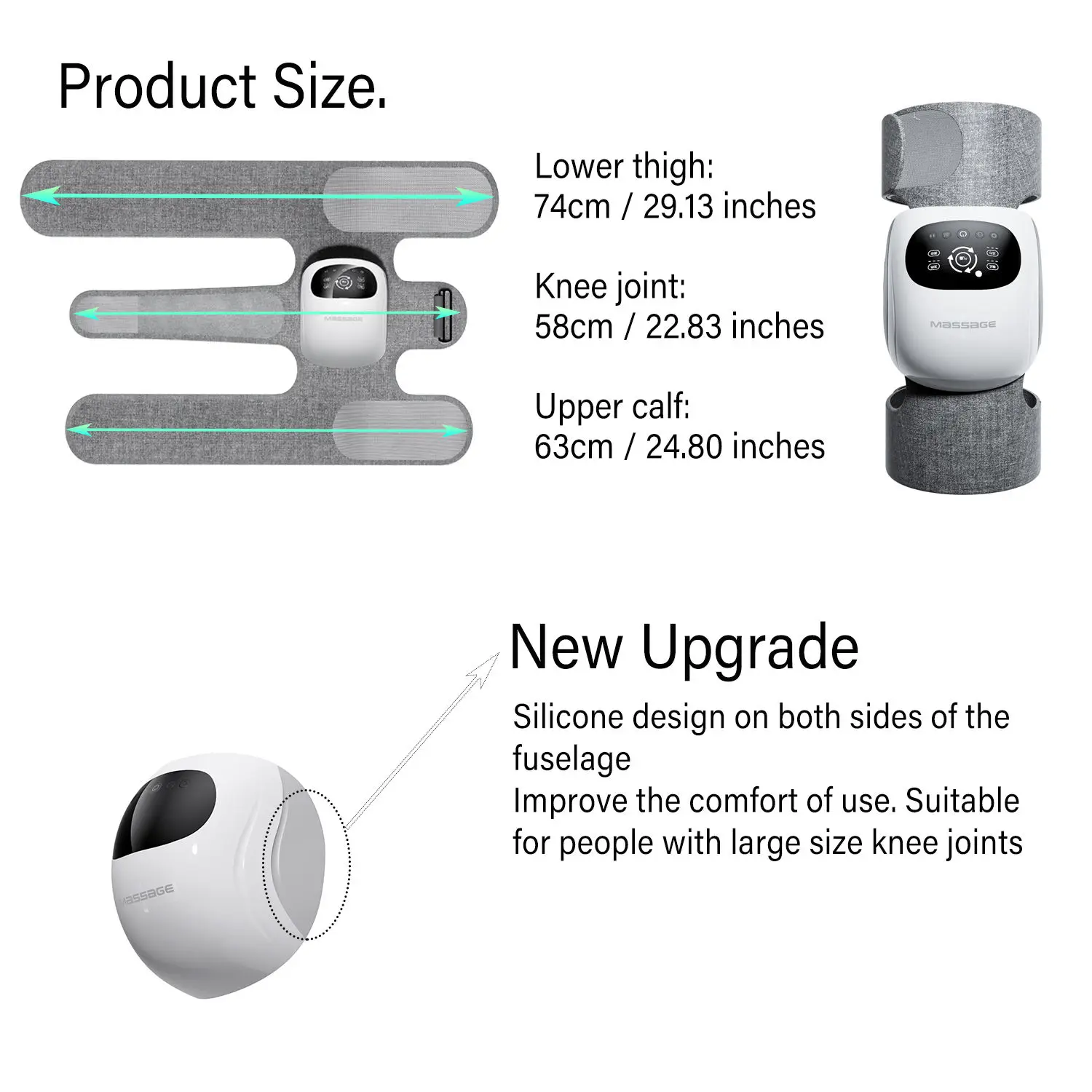 HEZHENG New Design Knee Healthcare Air Pressure Leg Joints Physiotherapy Recovery Hot compress Knee Therapy Massager