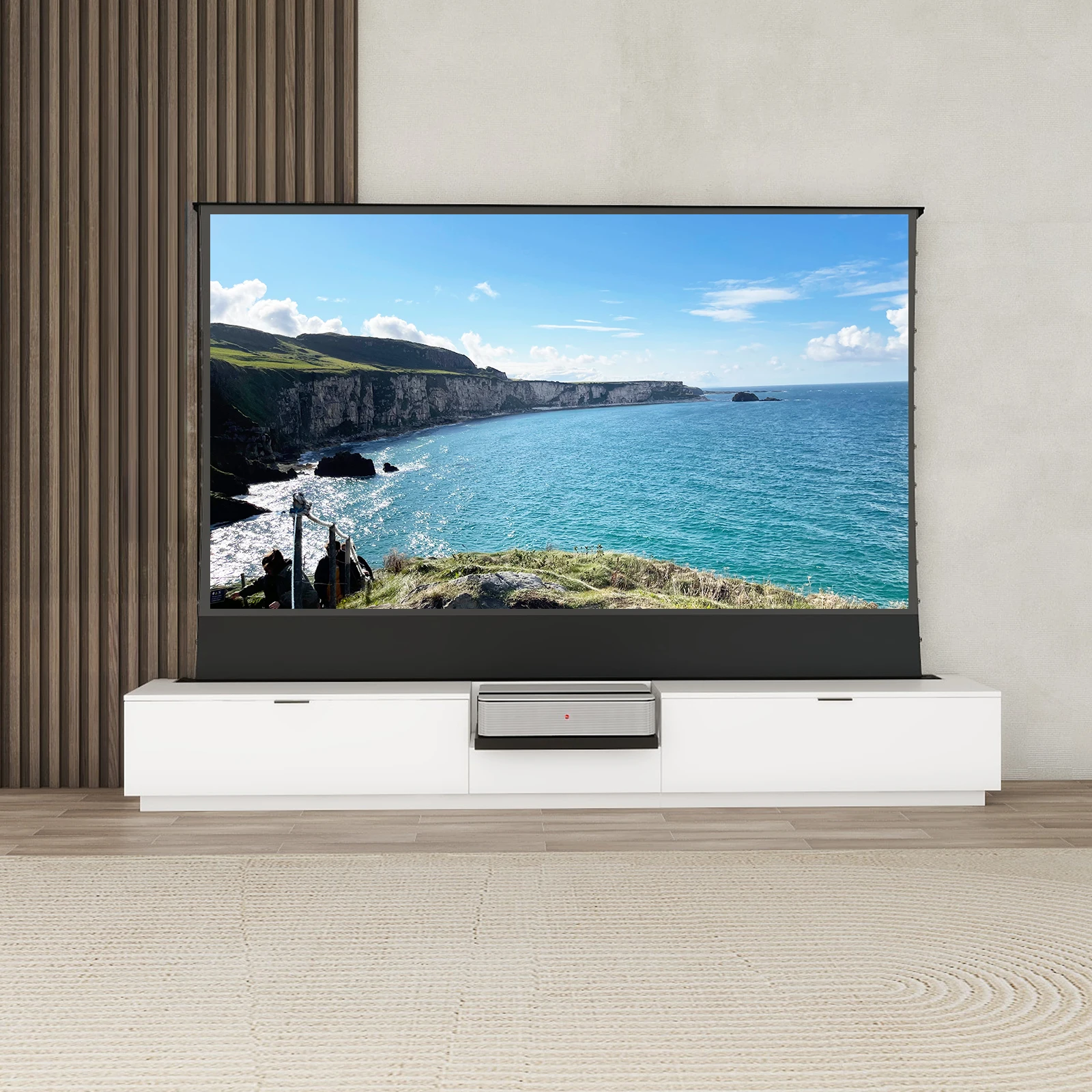 VIVIDSTORM Motorised Laser TV Cabinet Berlin -Leica Cine 1 Edition for Ultra short projector lift cabinet