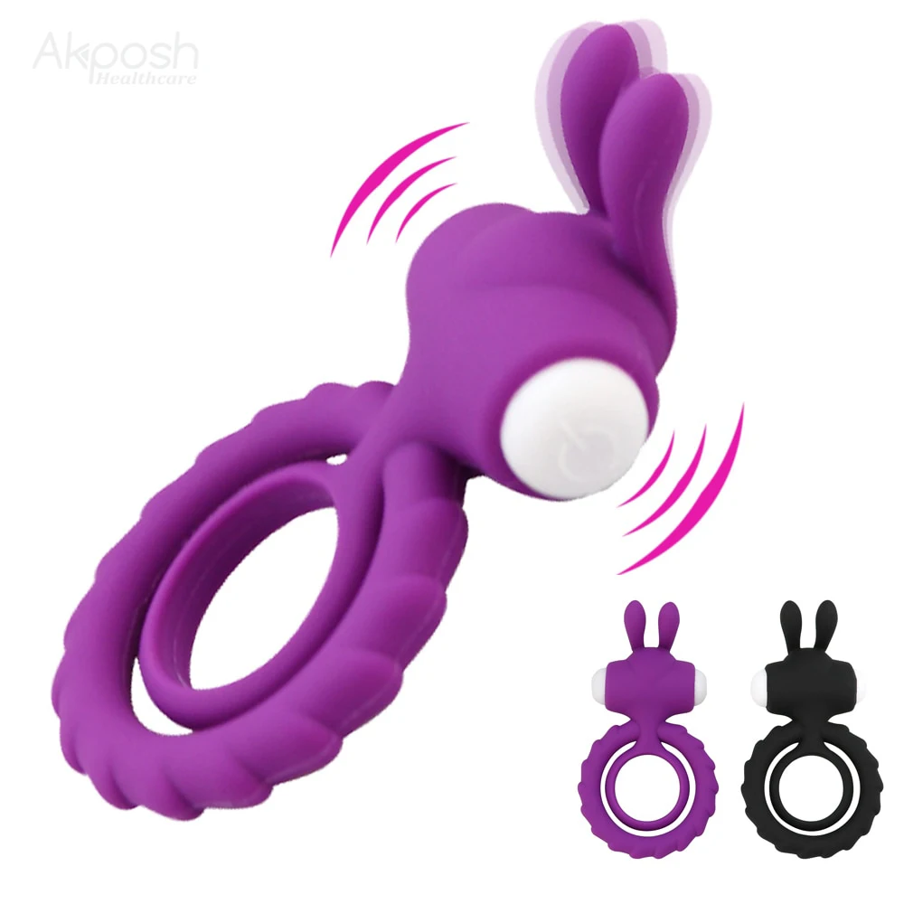 Balls ring Twin Teaser Electric Best seller high quality Soft silicone Vibrating Cock ring adult sexy products for men