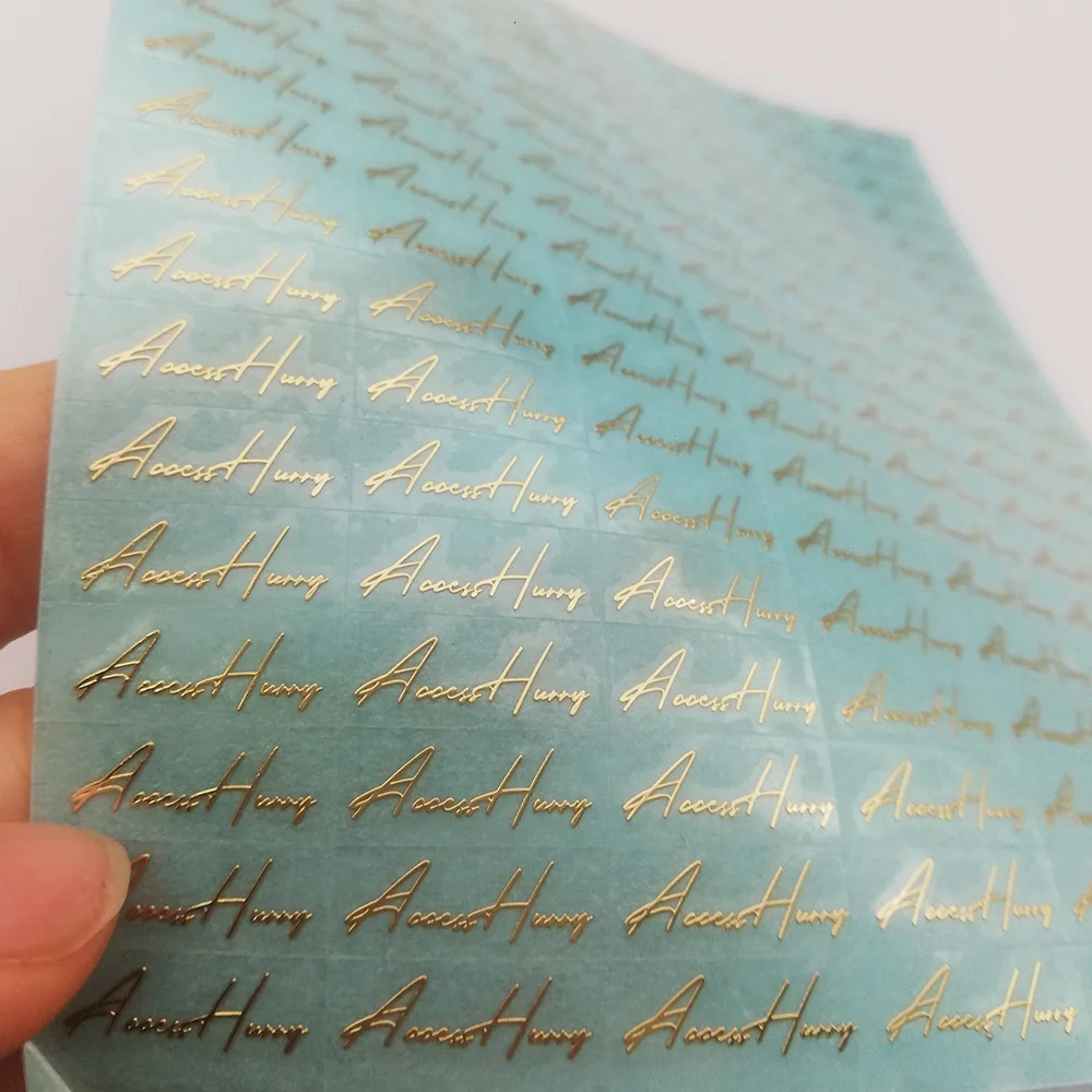 Custom metal Nickel label Sticker Self Adhesive Gold Foil Perfume Bottle Packaging Labels