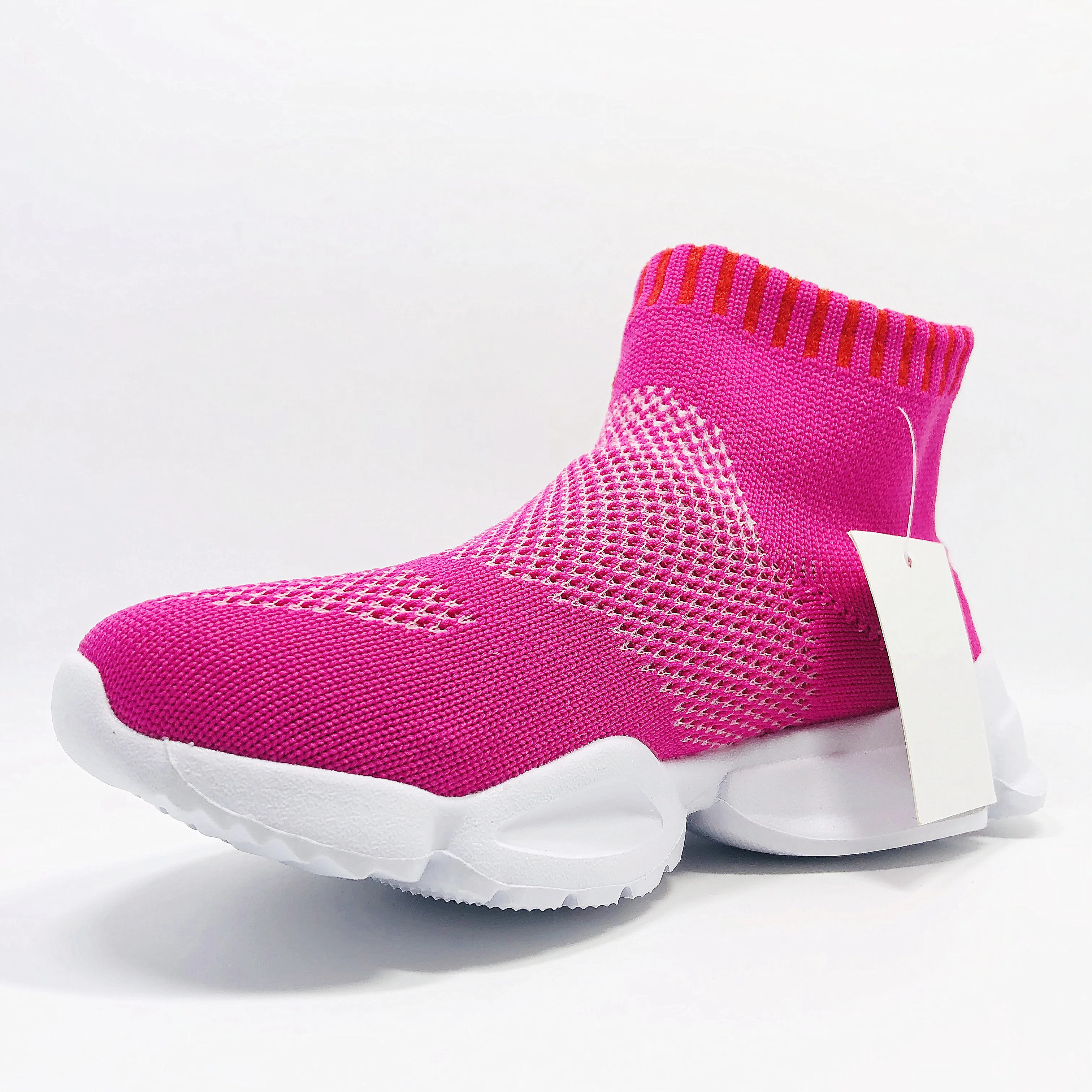 Wholesale footwear custom-made kids high quality pink casual shoes kids running shoes