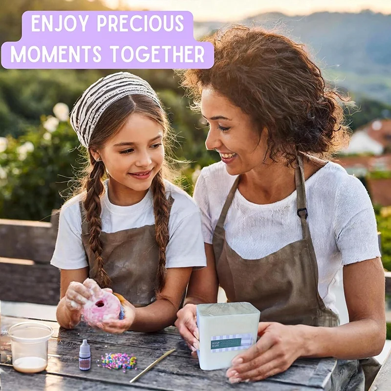 DIY Kits for Adults and Kids Supplies Includes Soap Base Soap Cutter Box Silicone Molds  Large Soap Making Kit