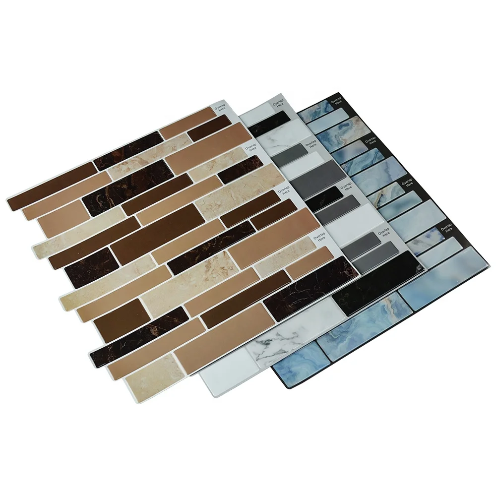 3D Marble Design 12*12 Inch Peel and Stick Wall Tile for Kitchen Backsplash