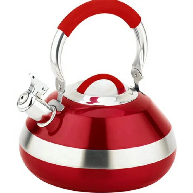 2.8 Liter Stainless Steel Water Whistling Kettle with Bakelite Handle Induction Bottom for Tea Metal Tea Kettle