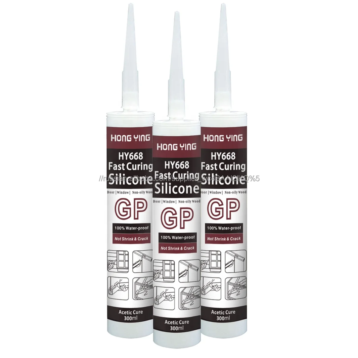 Hot Sale 300ml Quick Cured Adhesive 100 Percent Kitchen Silicone Structural Sealant for Wholesale