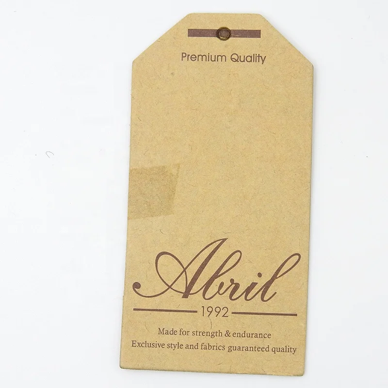 Customizable Printed Fashion Paper Hang Tag for Garments Premium Tag for Shirt and Clothing Accessories