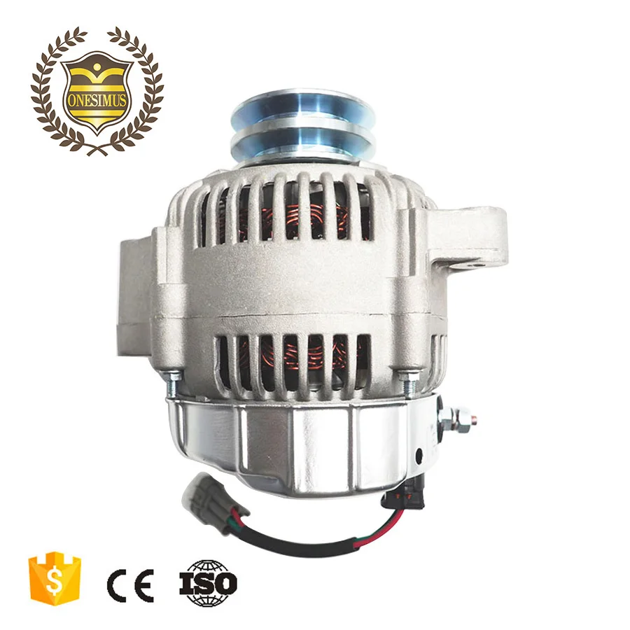 
China Auto Parts Imported 1HZ 1HD Engine Parts 24V Car Alternator Generator 
