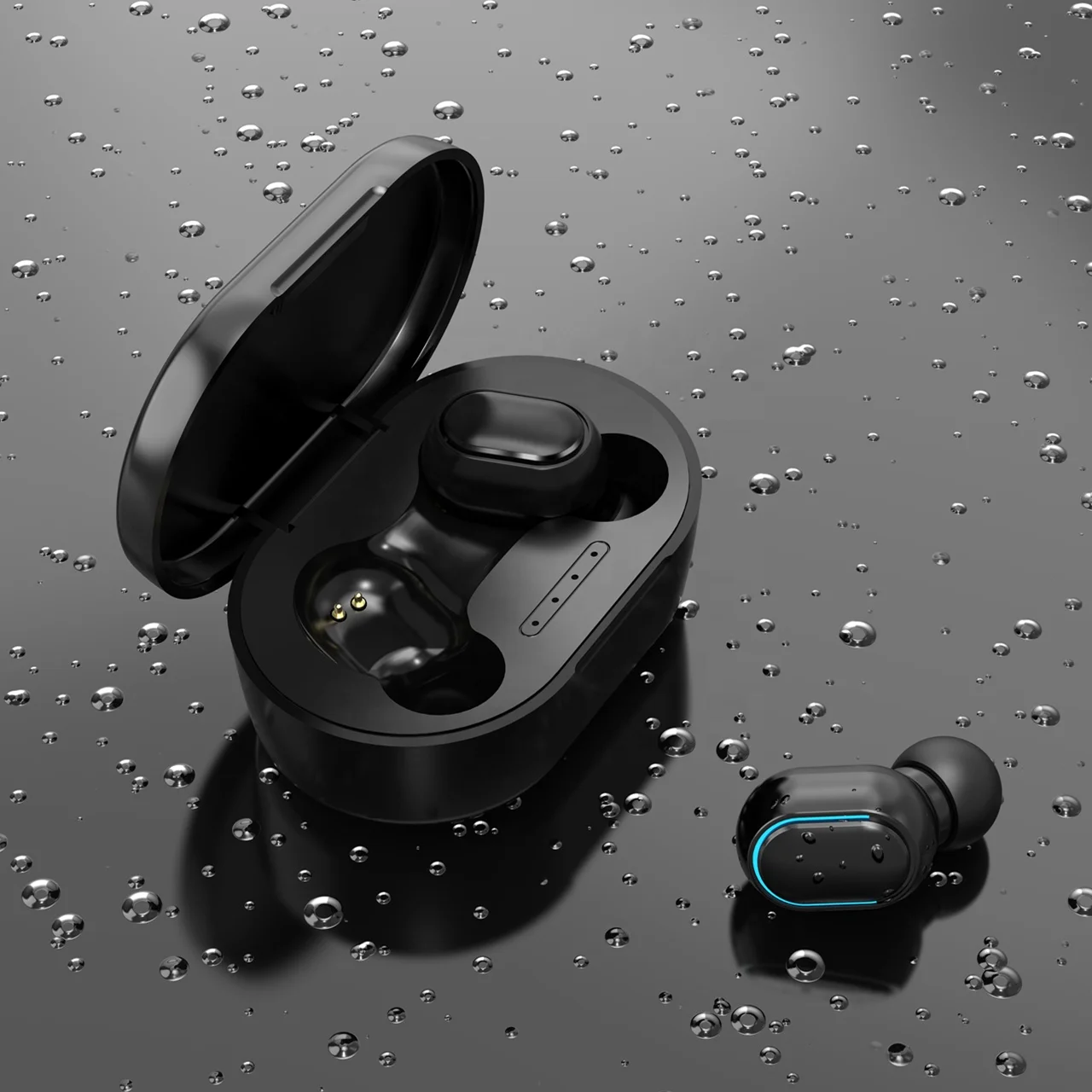 Amazon Best Selling  Tws True Wireless Magnetic Suction Bass Earphone  Earbuds With Charging Case