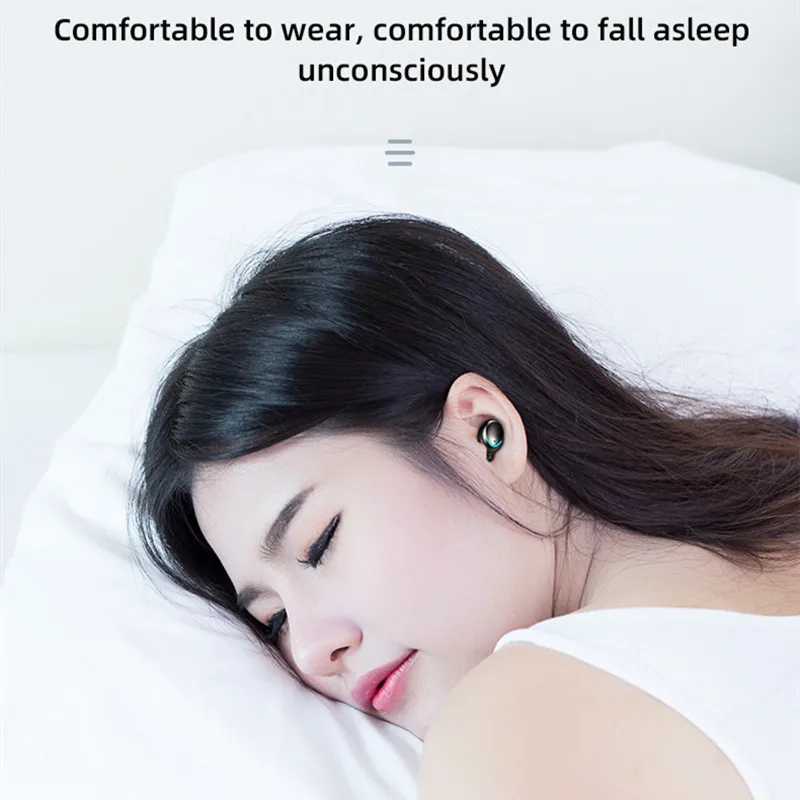 TWS HIFI Mini In-ear Sports Running Headset Support iOS/Android Phones HD Call New F9 Wireless 5.0 Earphone