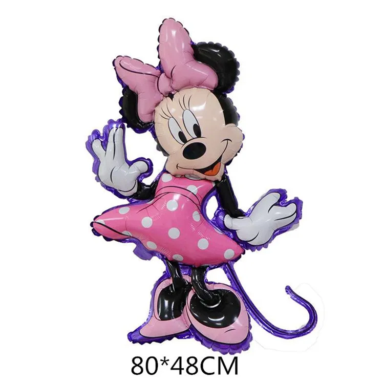 New Cartoon Astronaut Mickey Mouse Aluminum Foil Balloon Giant Shape Minnie Mouse Balloon Birthday Gift Party Decorations