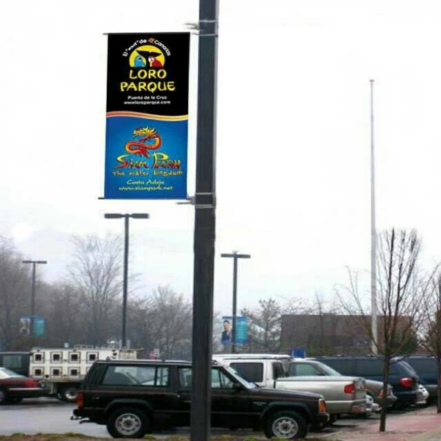 Two Sided Image Poster Street Pole Advertising Poster Fixer