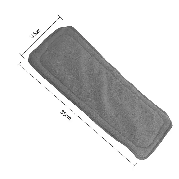 Super Absorbing Baby Charcoal Bamboo Nappy Insert Thick Bamboo Carbon Absorbent For Cloth Diaper
