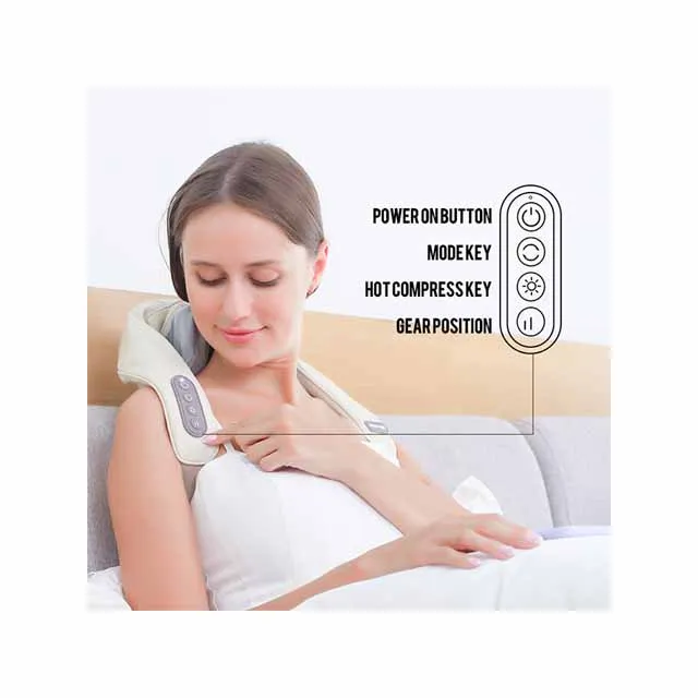 Electric Heat Neck Massage Shawl Shiatsu Kneading Cervical Spine Massager Car Home Back Shoulder Neck Trapezius Muscle Massager