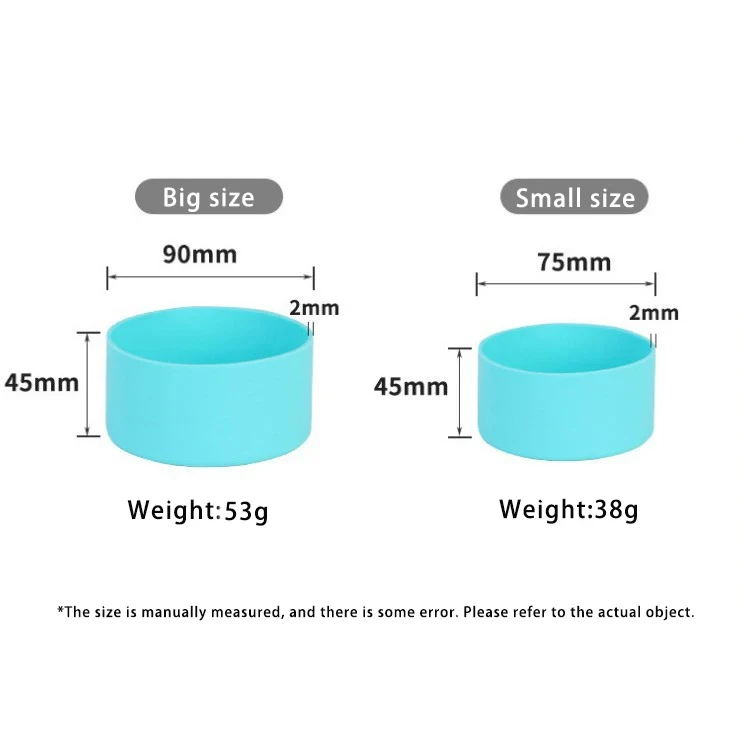 Water Bottle Cup Bottom Sleeve Protective Cover Silicone Bottle Boot Round Anti-skid Silicone Sleeve For  water bottles