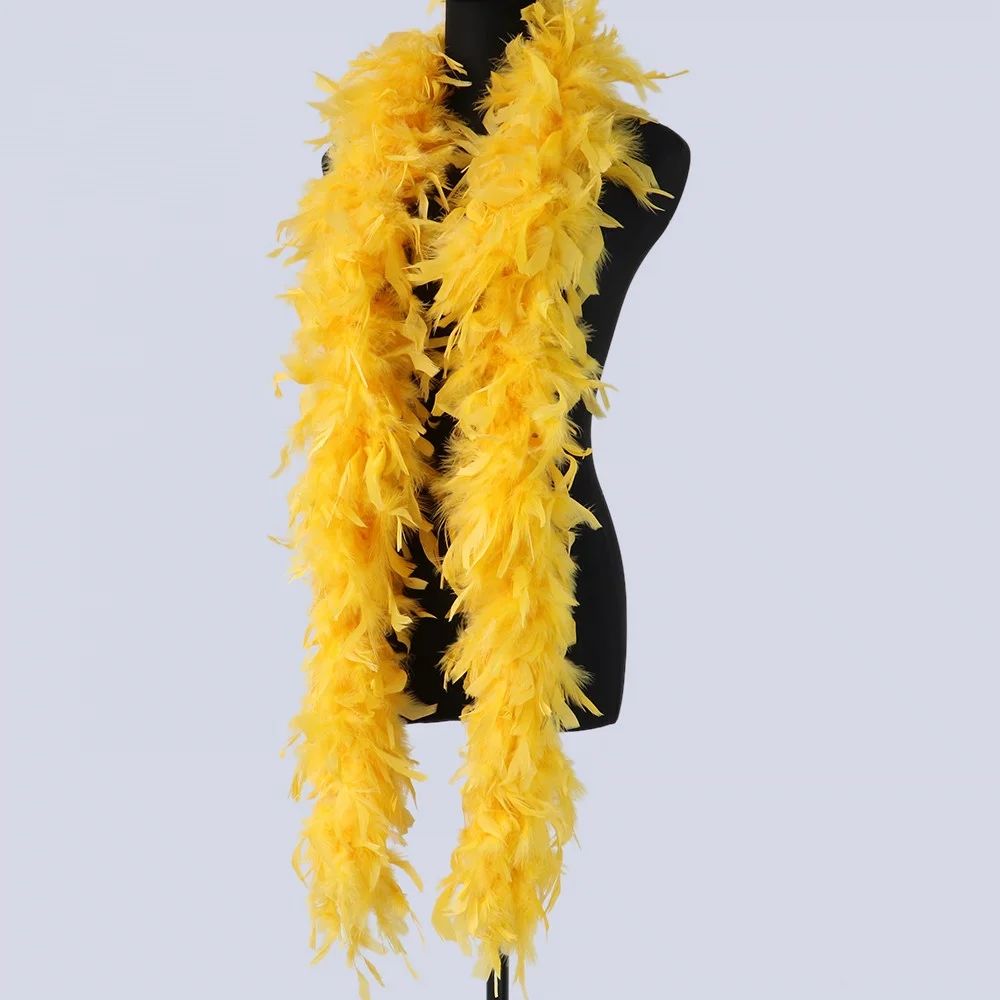 Wholesale 2 Meters 60g Chandelle Boa Turkey Feather Boa Party Boa For Christmas Kids Birthday Party Decorations