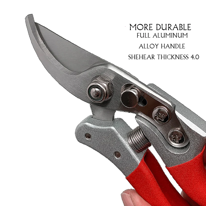 Factory Direct Wholesale Stock Stainless Steel Plastic Dip Pruning Shears Picking Fruit Grape Fruit Branches Garden Hand Tools