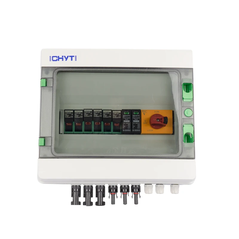 CHYT 3 входа 1 выход 1000 в наружная Водонепроницаемая IP65 PV солнечная Защита от перенапряжения вспышки DC комбайнер