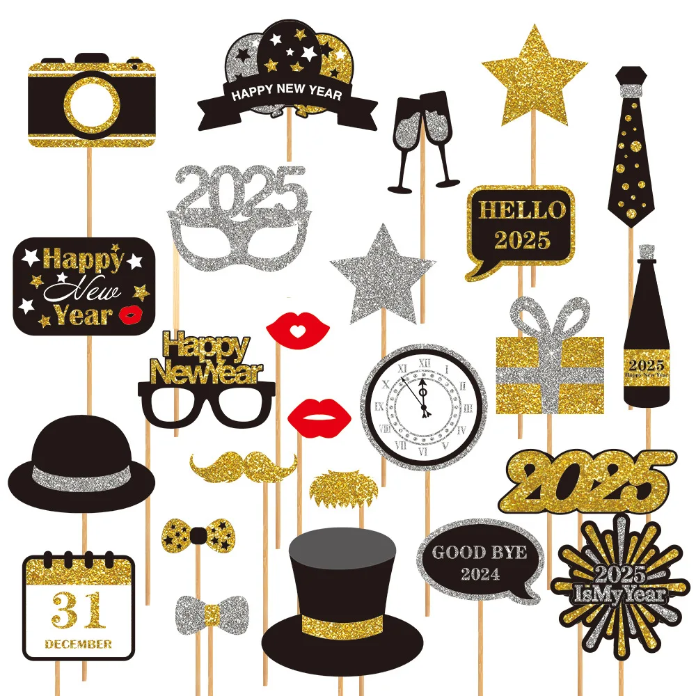 25 шт. Декорации для новогодней 2025