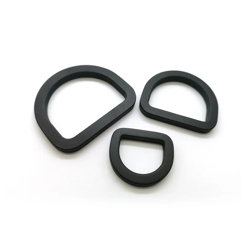 Wholesale  Aviation Aluminum Handle Ring D Zinc Alloy Custom D-Ring Buckle Colorful Metal D Ring for Handbags