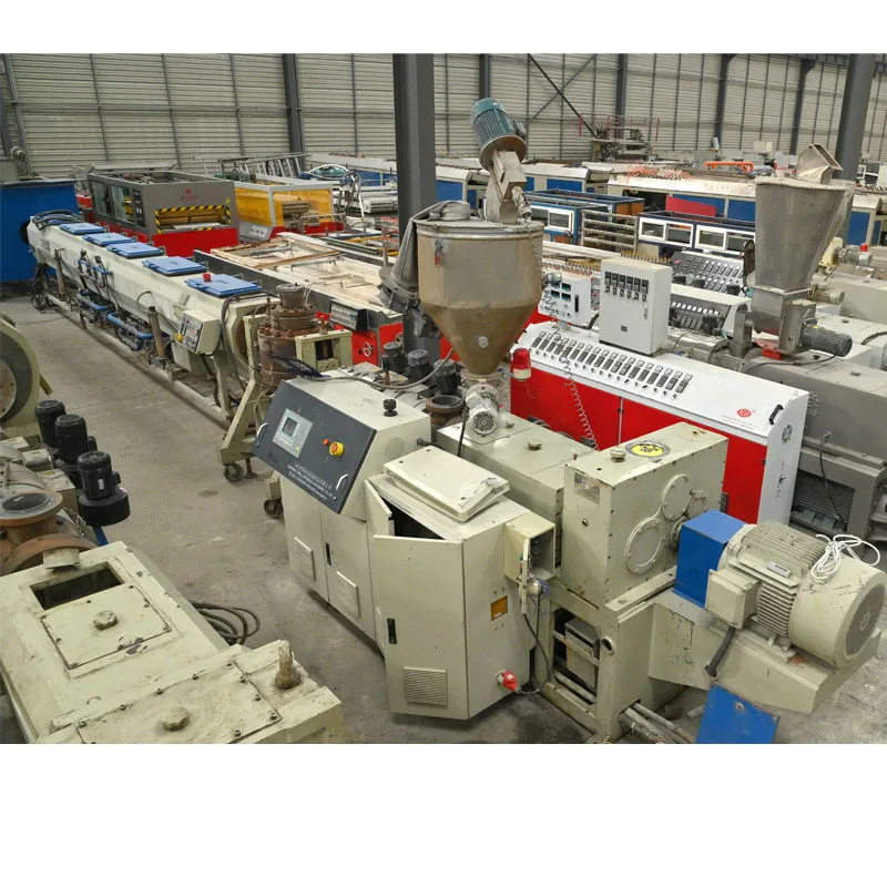 Пластиковый ПВХ HDPE PP PPR Трубы Экструдер пластиковая экструдер производственная линия Pp PVC пластик делая