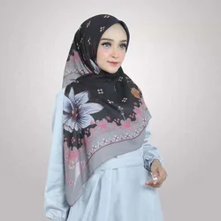 tudung borong china factory custom bawal Printed Cotton voile Muslim Hijabs easy to shape Scarves printing hijab