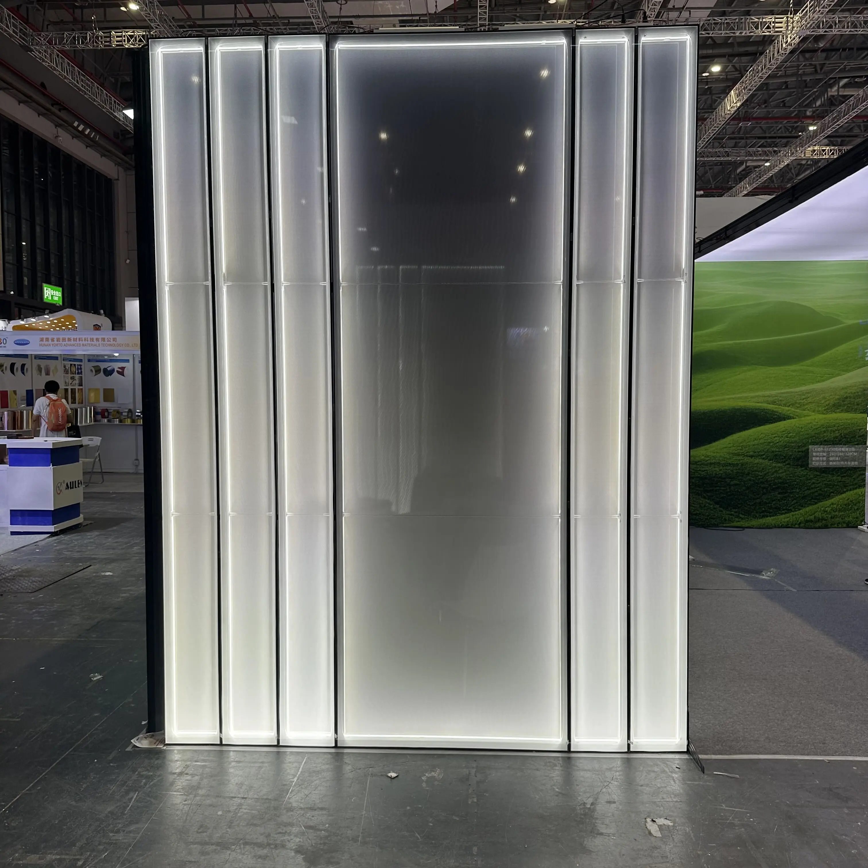 110gsm DIN4102 FR Poly knitting flag fabric for dye sublimation outdoor beach flags