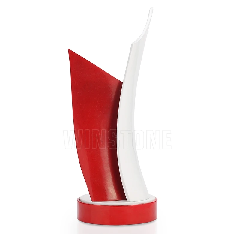 Custom metal alloy trophy for auto racing awards