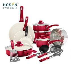 Wholesale Commercial Kitchen Aluminum Pot Set Non Stick Cookware Sets Cooking Pot Casseroles SaucePan Cooking Pots And Pans