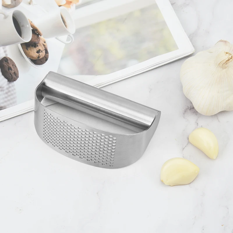 Kitchen Gadgets Manual Stainless Steel ginger Masher Garlic Crusher garlic press