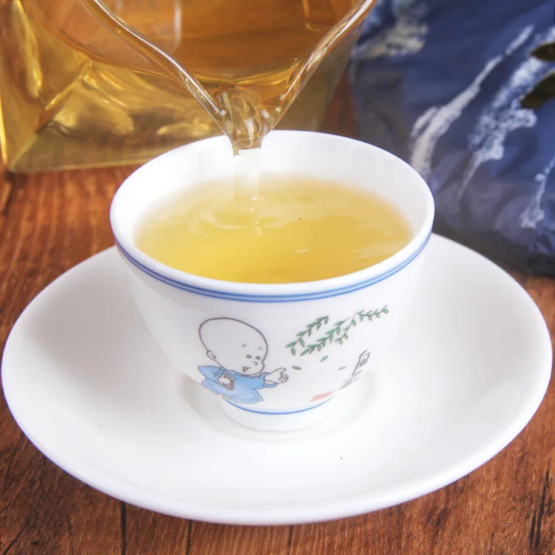 Известный китайский чайный торт Shen puerh Bada arbor 2022 неферментированный Pu Er Qi Zi Bing cha 357 грамм