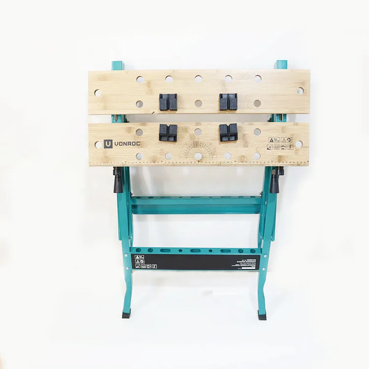 Hot Selling Height Adjustable Mobile Wooden foldable workbench for industry