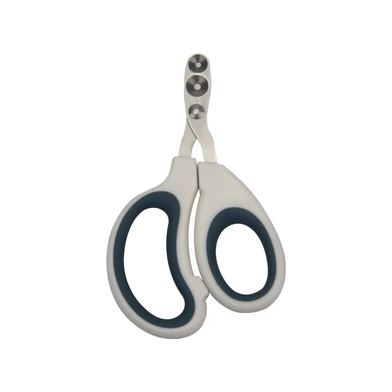 Stainless steel binocular small blind scissors Cat and dog nail clippers Pet round hole nail clippers